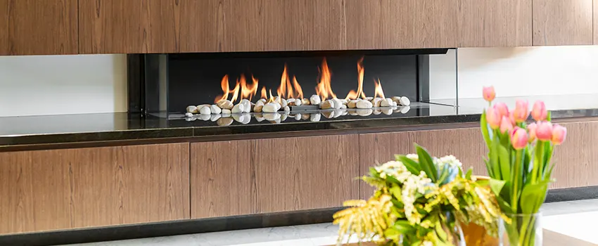 Double-height Fireplace Design Refurbishment in Tenafly, New Jersey